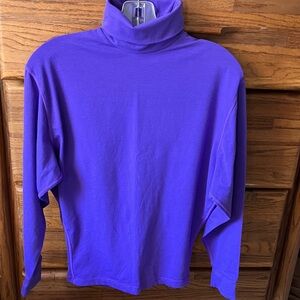 Hot Chillys Purple Turtleneck Long Sleeve Top